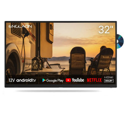 ENGLAON 32" Full HD Android Smart 12V TV with Built-in DVD player & Chromecast