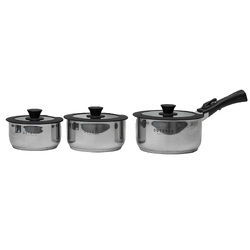 Outback Explorer Smart Storage Non-stick Pots with Silicone Lids & Fresh Keep Covers!