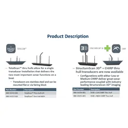 Lowrance StructureScan 3D M/H Through-Hull Transducer