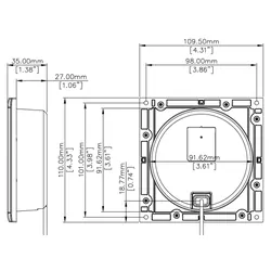 Lowrance SP100 External VHFspeaker.