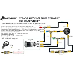 Simrad Autopilot Pump MKII fitting kit for Verado systems. Includes SteadySteer
