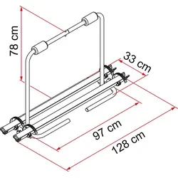 Fiamma Carry Bike Caravan XL A 2 Bikes. 02094-23A