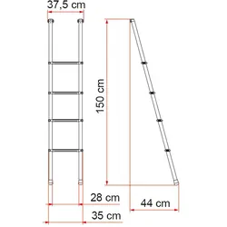 Fiamma Deluxe Ladder 4 Rung