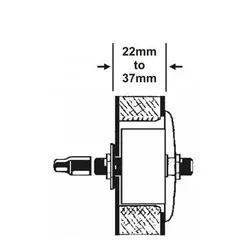 Camec Explorer Wall Connector 19-32mm Space Through Wall