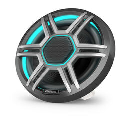 Fusion Apollo Speakers, 6.5" LED Marine Speakers with Sports Grey Grilles