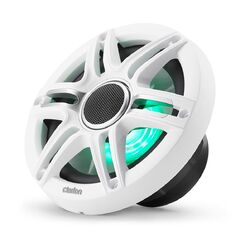 Fusion Clarion Marine CMSP speakers, 6.5" with LED and White and Grey Sport Grille (CMSP-651RGB-SWG)