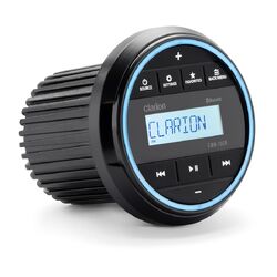 Fusion Clarion marine compact source unit, 3″ gauge hole with LCD display (CMM-10GR)