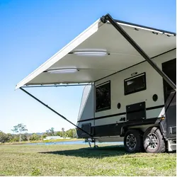 Aussie Traveller Led Curved Roof Rafter Black