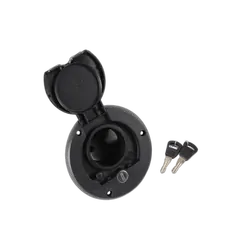 Camec Lockable Water Filler Right Hand Hinge Black