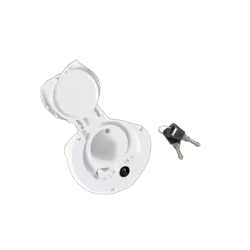Camec Lockable Water Filler Left Hand Hinge White