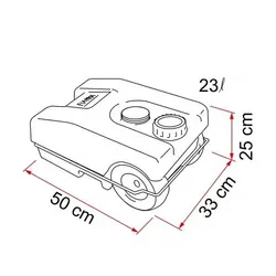 Fiamma Roll-Tank 23l Waste Water