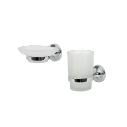 Aussie Traveller Bathroom Accessory Kit Chrome