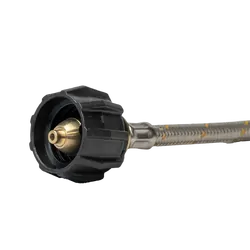 Camec Gas Hose Stainless Steel 6 mm S/S Pigtail LCC27 Class F 1/4 NPT M 450mm