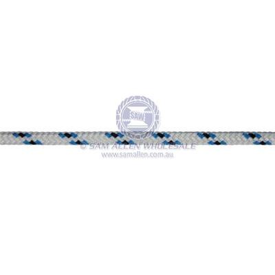 Polyester Yachting Braid 6mm x 200m Blue Fleck made in Australian