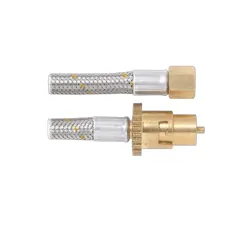 Bromic SS Gas Hose 3/8" SAE FF 10mm X Male Bayonet 2000mm