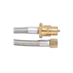 Bromic SS Gas Hose 5/16" 10mm SAE FF X Male Bayonet 2000mm