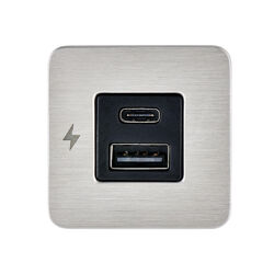 Scanstrut Charge Socket Tile Interior Usb A Usb C 12/24V S/S