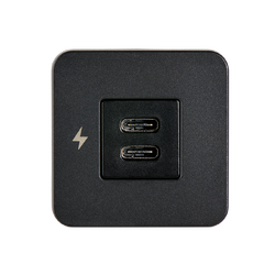 Scanstrut Charge Socket Tile Interior Dual Usb C 12/24V Blk