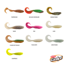 Gulp Swimming Mullet Soft Plastic 3inch Green Prawn