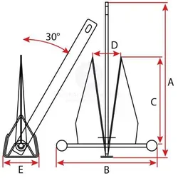 Anchor Manson-Racer Aluminium 1Kg (2.2Lb)