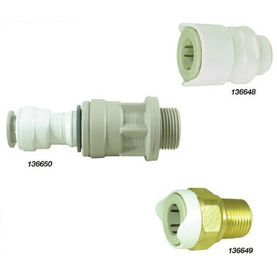 Whale System 15 Brass Thread Adapter 1/2" Bsp Male