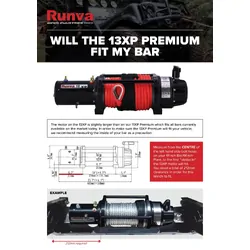 Runva 13XP Premium 12V with Synthetic Rope