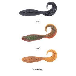 Gulp! Alive! Minnow Grub Soft Plastic 3inch Pumpkinseed