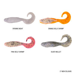 Gulp Minnow Grub Soft Plastic 3inch Orange Belly Shrimp