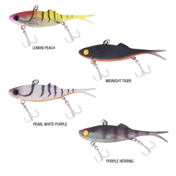 Berkley Shimma Fork Tail Soft Plastic 65mm Pearl White Purple