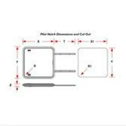 Lewmar Pilot Hatch Size 78 White