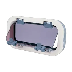 Lewmar Standard Portlight Size 2 Silver Clr Ivory Trim Open