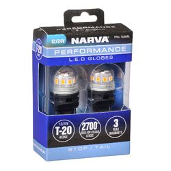 Narva 12V T20 W21/5W Wedge Led Globes