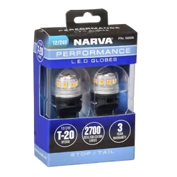 Narva 12V T20 W21/5W Wedge Led Globes