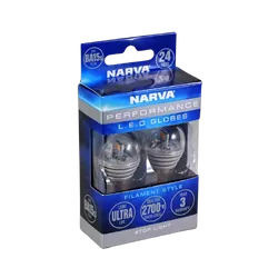 Narva 24V BA15S P21W Led Globe 2700K (Blister Pack Of 1)