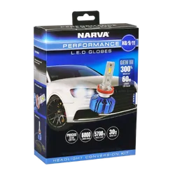 Narva H8/H9/H11 12/24V Gen III Led Performance Globe Kit