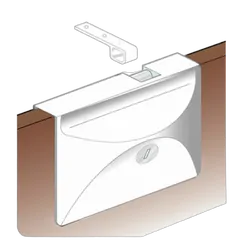 Southco Sliding, Hatch Dead Lock White