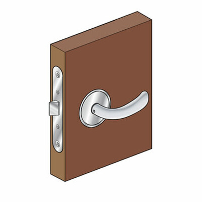 Southco Mccoy Chrome Brass Lockable Door Lock Set L/H In
