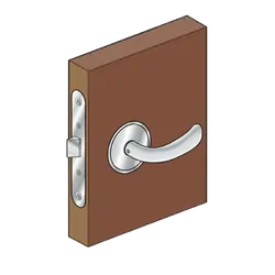Southco Mccoy Chrome Brass Lockable Door Lock Set L/H In