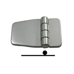Marine Town Covered Hinge S/Steel 58mm x 40mm x 9mm