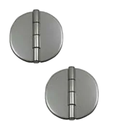 Marine Town Covered Hinge S/Steel Round 66mm x 66mm x 9mm