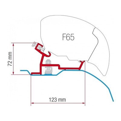 Fiamma F65 Awn Fixing Kit For Ducato 2006-On
