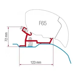 Fiamma F65 / F80 FAwning Fitting Kit To Suit Ducato 2006 -