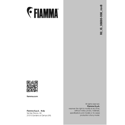 FIAMMA F80-F65 Adapter KIT - Ford Transit H3 400. 98655Z108