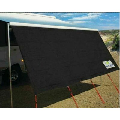2.85 x 1.8m Black COAST V2 Sunscreen To Suit FIAMMA/CAREFREE Box Awning.