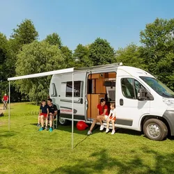 Fiamma F80S 290 Awning Royal Grey w/ Polar White Case
