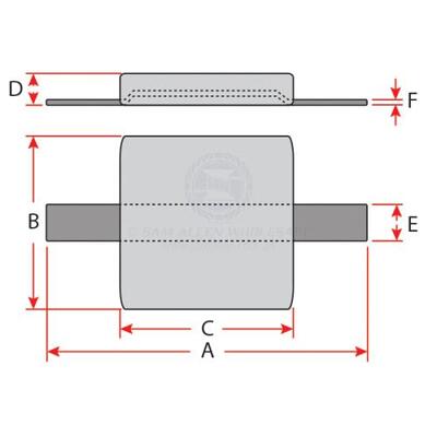 Anode Alloy Block Square With Strap 155mm x 155mm x 25mm