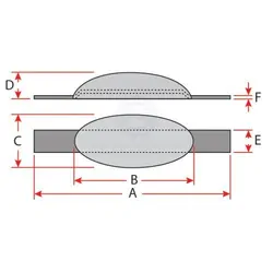 Zinc Block Anode Elliptical With Strap 215mm x 75mm x 40mm
