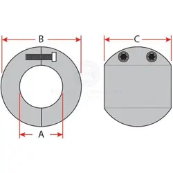 Zinc Shaft Anode 2"
