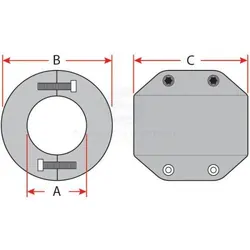 Zinc Shaft Anode 2 3/4"