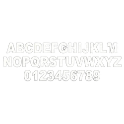 8'' White Numbers - 1 Sold In Pairs